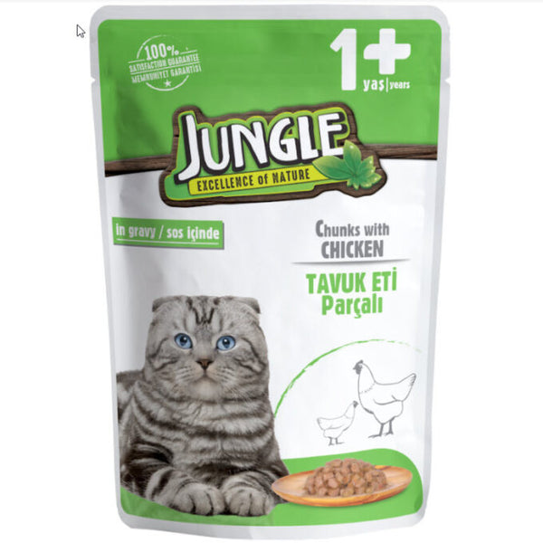 Jungle Pouch 100 g Adult Chicken in gravy