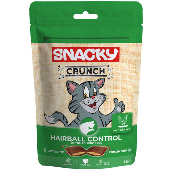 Snacky Cat Crunch ( Hairball Control ) Chicken 60 g 10 pcs