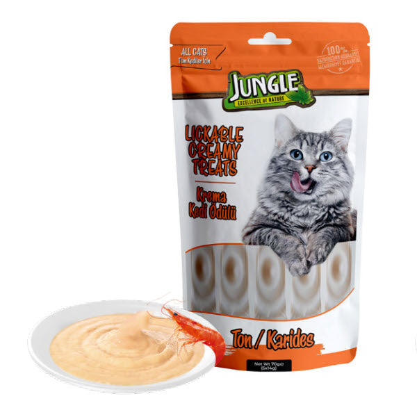 Jungle Licklable Treat Tuna & Shrimp For Cat 14gx5