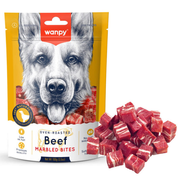 Wanpy MARBLED BEEF BITES 100GR