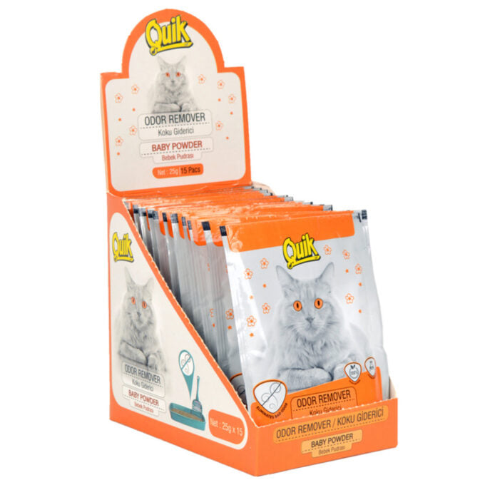 QUIK ODOR REMOVER BABY POWDER 25 gr – 15 PCS