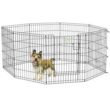 30″ Black Exercise Pen with Full MAX Lock Door