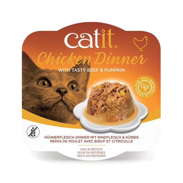 Catit Chicken Dinner, Beef & Pumpkin 80g