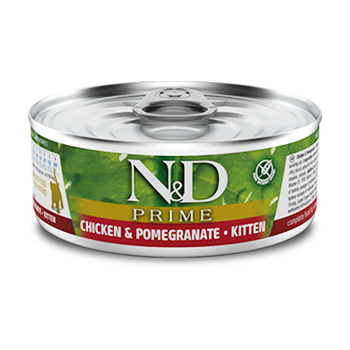 Farmina N&D Cat Prime Chicken & Pomegranate Kitten Wet Food 80g