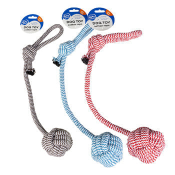 Duvo+ Scooby Rope Dummy Ball With Loop Mixed Colors