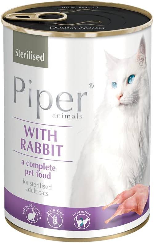 Piper Cat With Rabbit Sterilised 400g