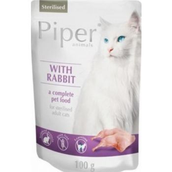 PIPER CAT STERILIZED RABBIT SACHET 100G
