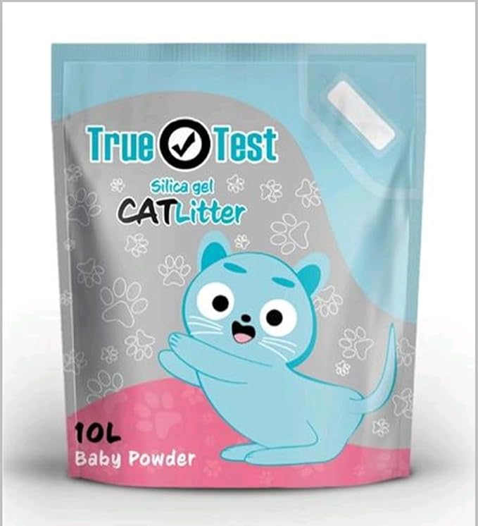 True Test Silica Gel Cat Litter Baby Powder 10L
