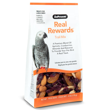 Real Reward Large Parrot Treats - Trail Mix 170g