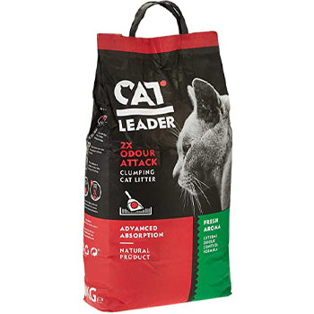 Cat Leader Clumping 2x Odour Attack Fresh Aroma Cat Litter 10kg