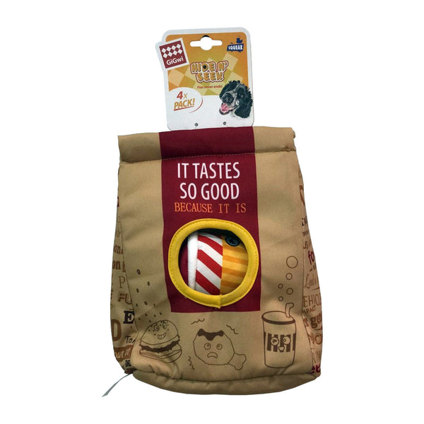 Hide N Seek Fast Food with Plush Hamburg, Coke, & Fried Chiken