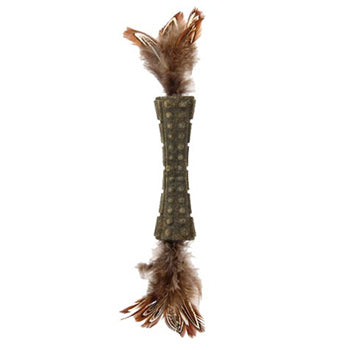 Catnip “Johnny Sticks” w/ Double Side Natural Feather