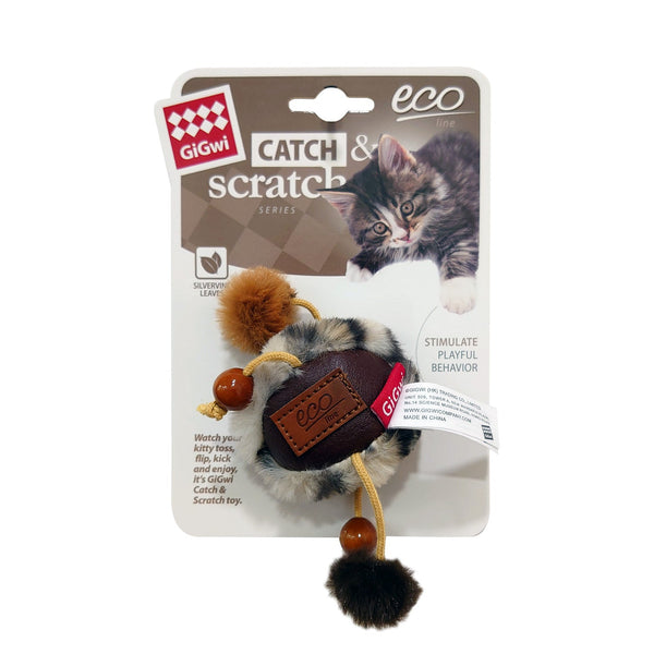 Ball Catch & Scratch Eco line with Slivervine Leaves and Leatherette 