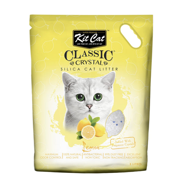 Kit Cat Classic Crystal Cat Litter – Lemon (5 Litres)
