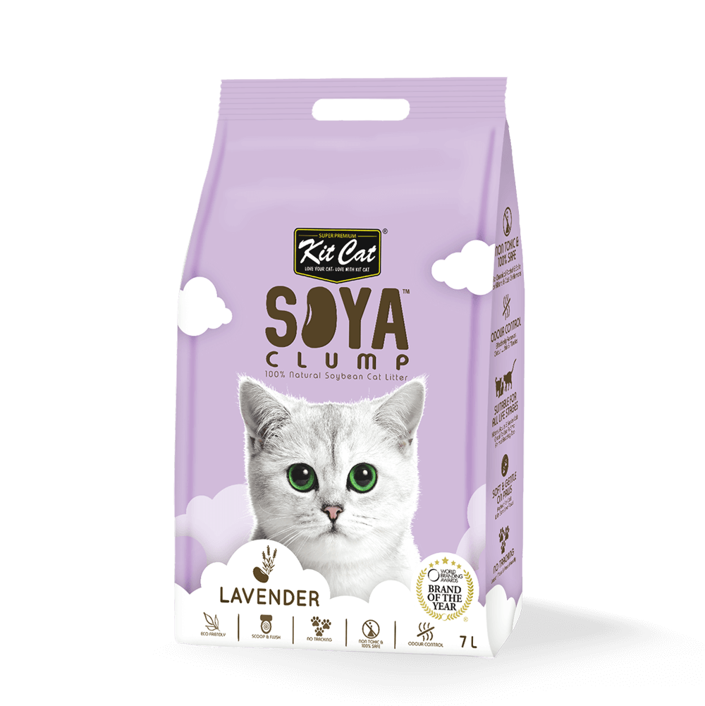 Kit Cat Soya Clump Soybean Litter - Lavender 7L