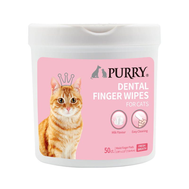 Purry Dental finger wipes for cats-50ct SKU: PG-3376