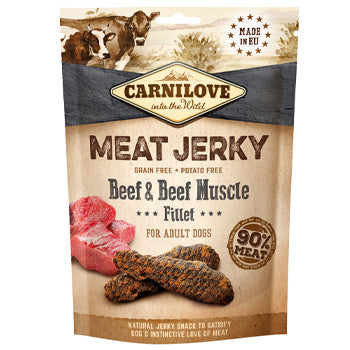 Carnilove Jerky Snack Beef & Beef Muscle Fillet 100g