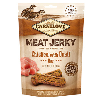 Carnilove Jerky Snack Chicken With Quail Bar 100g