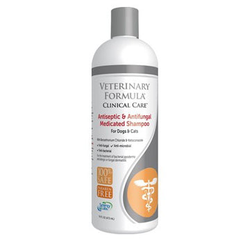Synergy Labs Veterinary Formula Clinical Care Antiseptic & Antifungal Medicated Shampoo For Dogs & Cats 473ml