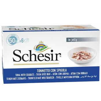 Schesir Cat Multipack Can Tuna With Seabass-6x50g