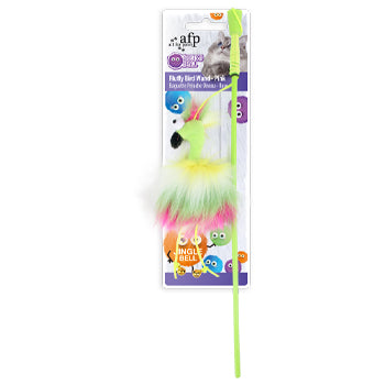 Furry Ball - Fluffy Bird Wand - Pink