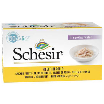 Schesir Cat Multipack Can-Wet Food Chicken Rice Natural Style-6x50g