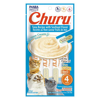 Churu Tuna Recipe With Seafood Flavor 4PCS/PK