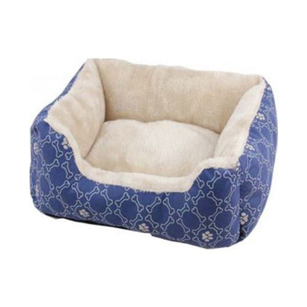 Pawise Square Dog Bed, Blue - 22"