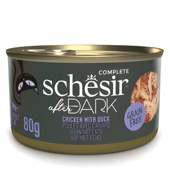 Schesir After Dark Pate For Cat Chicken With Duck Wet Food