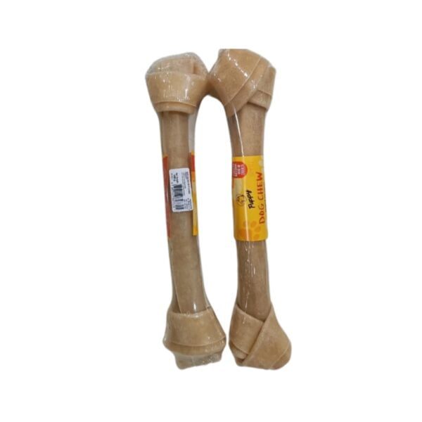 Puppy Pressed Bone 8" 1Pcs 180G SKU: PB080-1
