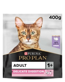 Purina Pro Plan Opti Digest Dry Food with Turkey for Delicate Adult Cats (1+ Years)