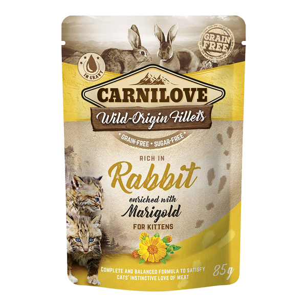 Carnilove Rabbit enriched with Marigold for Kittens 85g