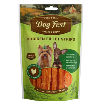 Dog Fest Chicken Fillet Strips For Mini-Dogs - 55g (1.94oz)