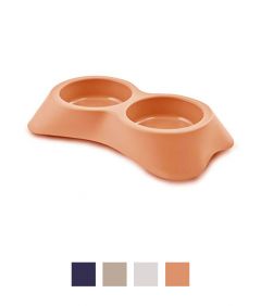 Mp Bergamo Food and Water Bowl Nuvola, Orange color 0.6 litres