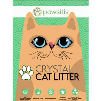 Pawsitiv Premium Silica Crystal Gel Litter for Cat - 8L Baby Powder