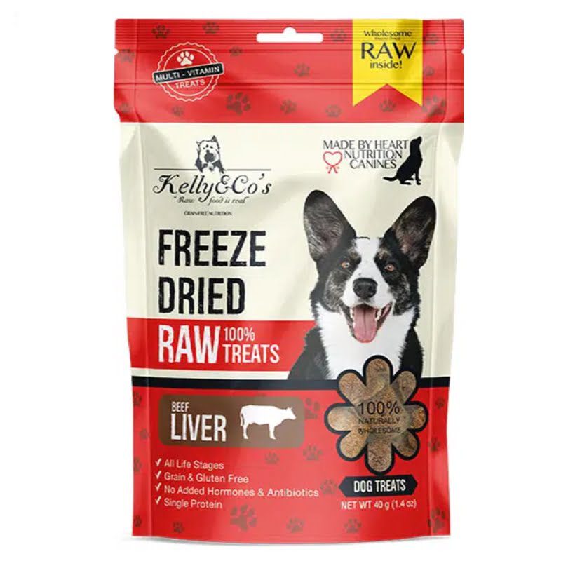 KELLY &amp; CO'S Single Ingredient Freeze-dried Beef Liver for Dog - 40g SKU: D4005