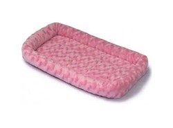 Midwest Deluxe Quiet Time Pink Double Bolster Pet Bed (76x51cm)