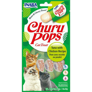 Inaba Churu Pops Tuna with Chicken Recipe 15gx4