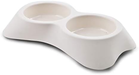 Mp Bergamo Food and Water Bowl Nuvola, White color, 0.6 litres